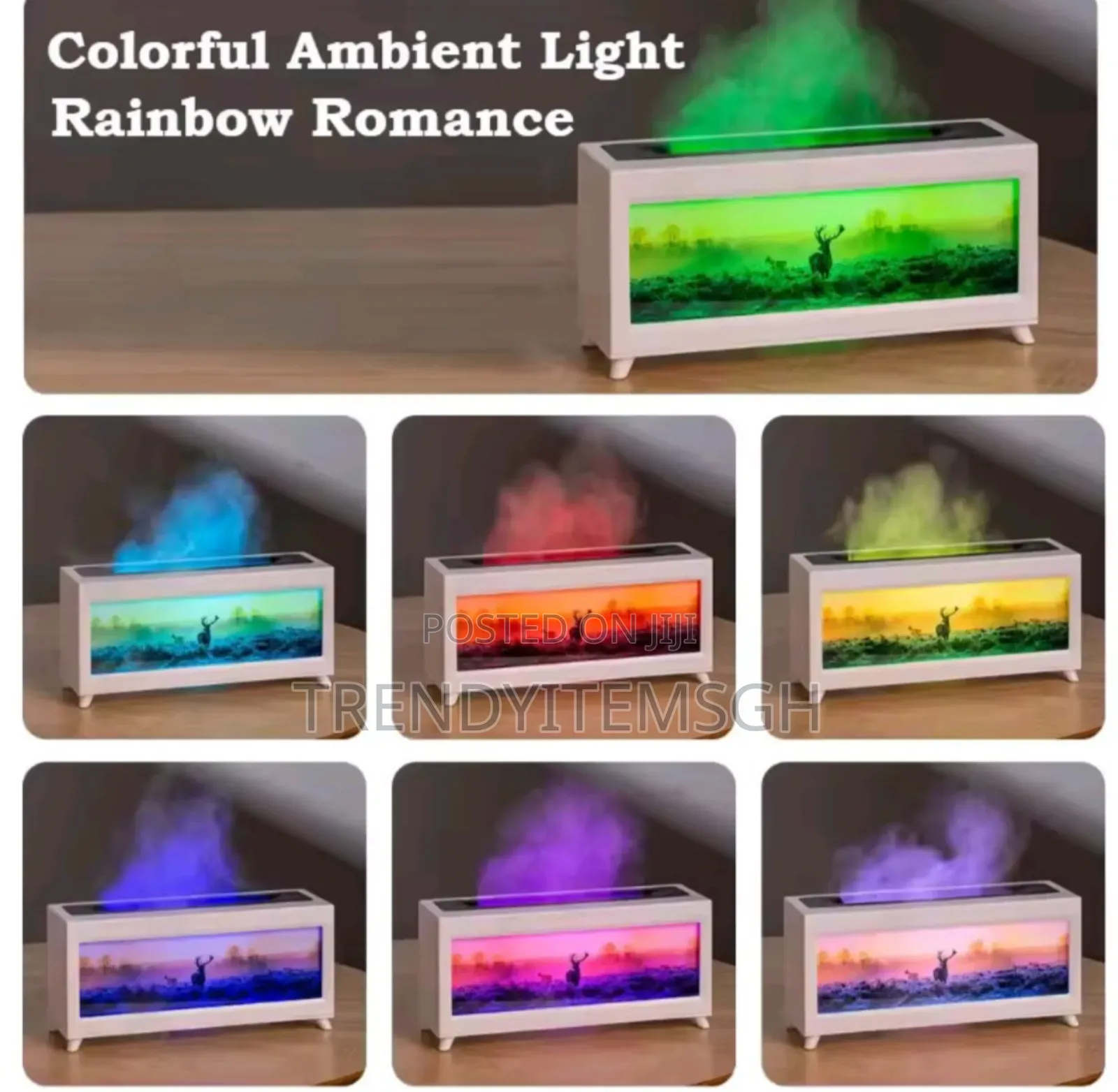 Flame Aroma Humidifier Essential Oil Diffuser
