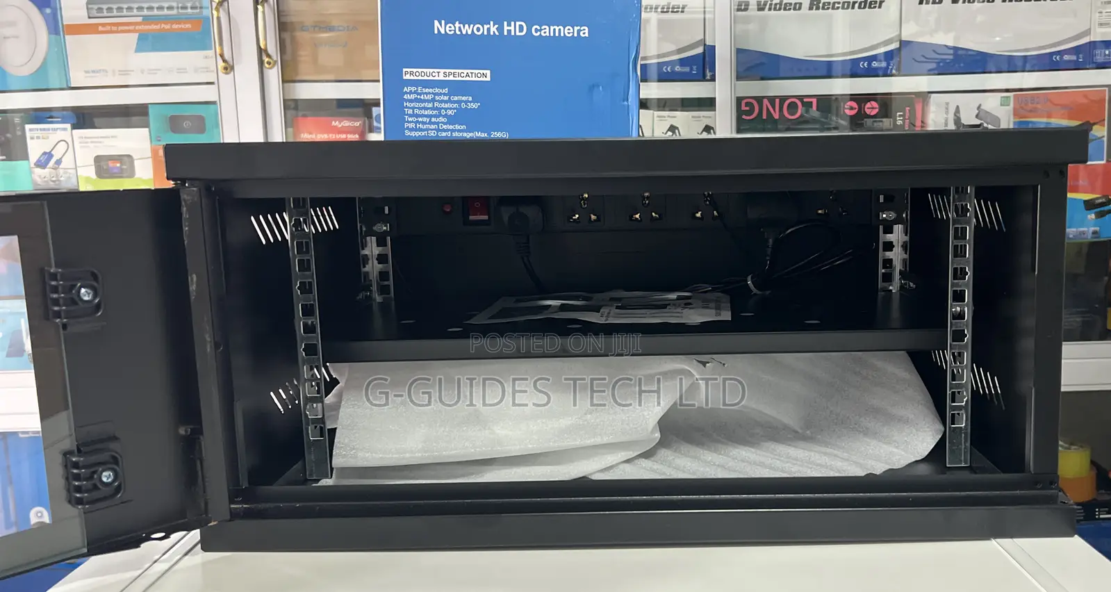 4u Cabinet 520x400x240mm With Extension Board, Fan and Tray