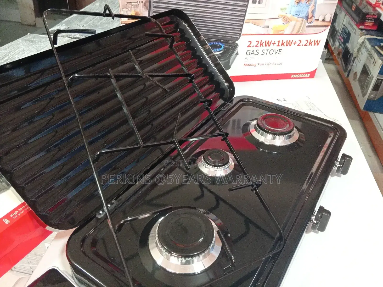 Decakila 3in1 Easy-to Clean Gas Stove