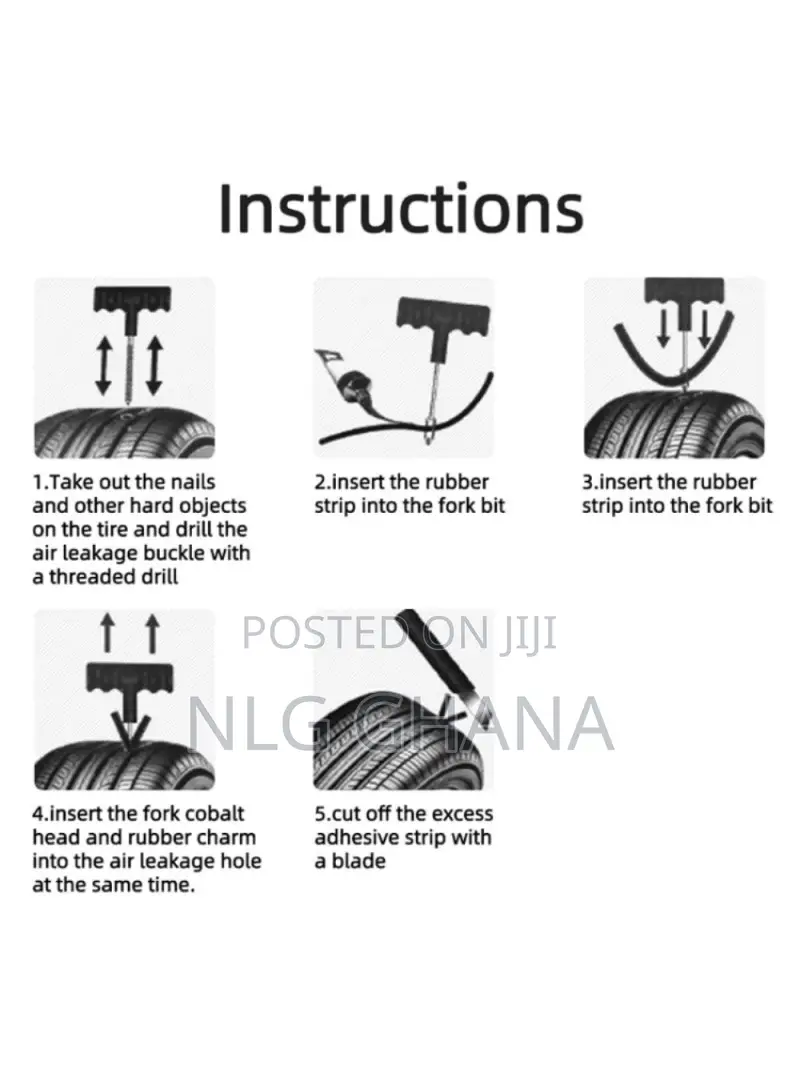 10pcs / Set Car Tyre Puncture Repair Kit. Tvx20842