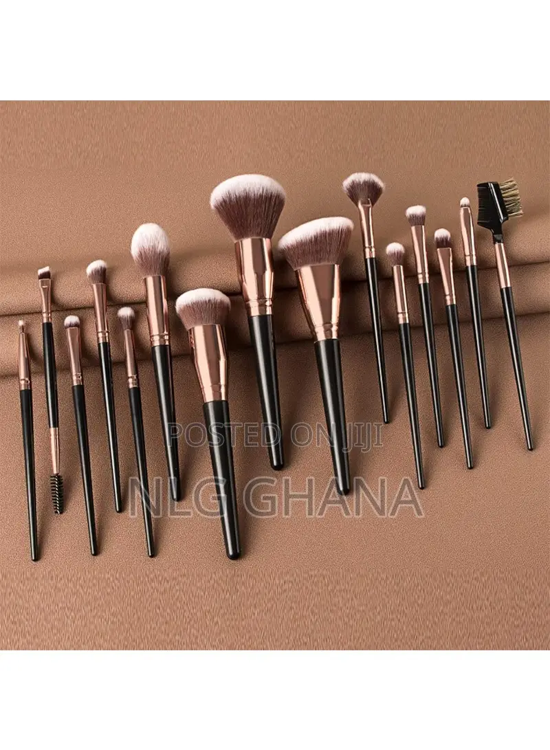 15 PCS Makeup Brush Set With Case. Tvx25494