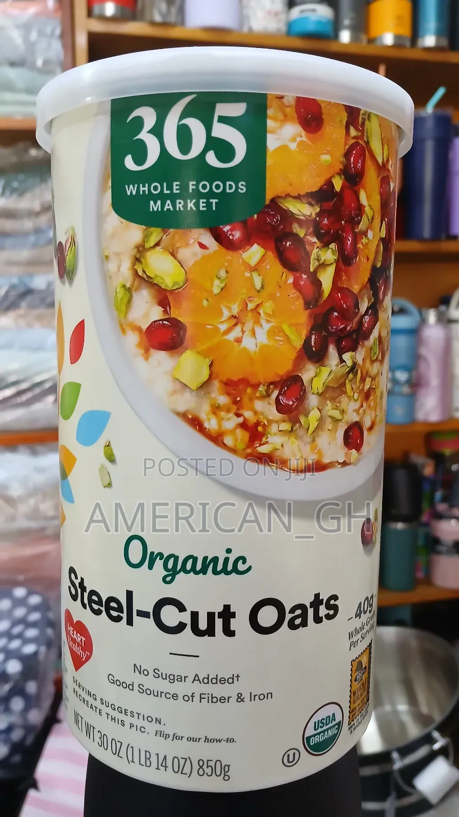 365 Organic Steel Cut Oat, 850g