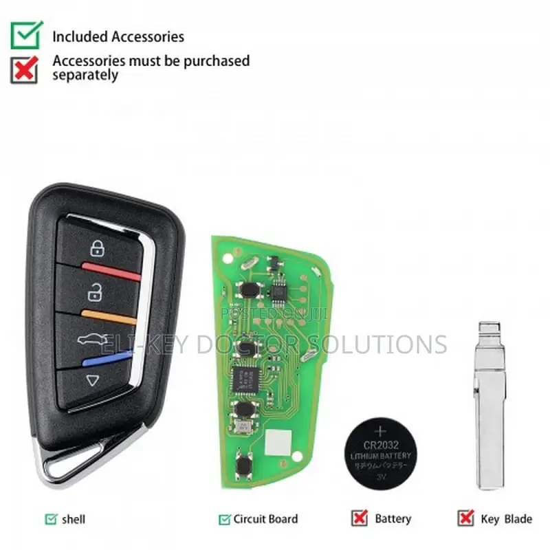 Xhorse Xskf30en Knife Style Smart Remote With 4 Buttons