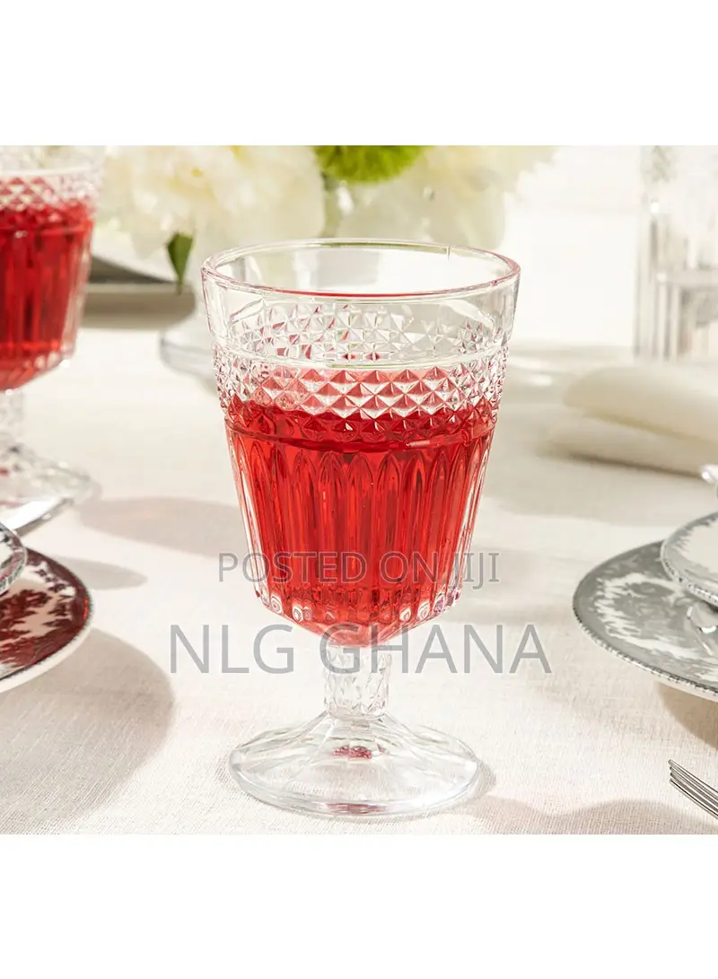 4 PCS 320ml Fairy Glass Set - Transparent. Ehx1087