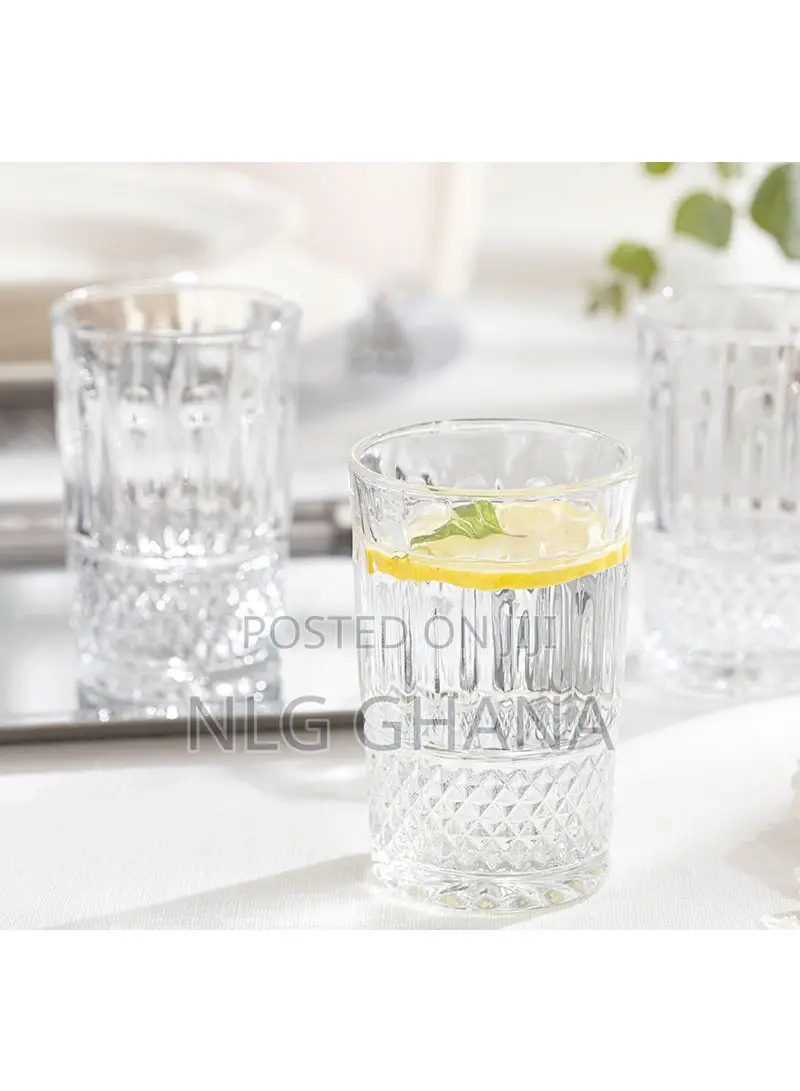 6 PCS 180ml Silva Water Glass Set - Transparent. Ehx1232