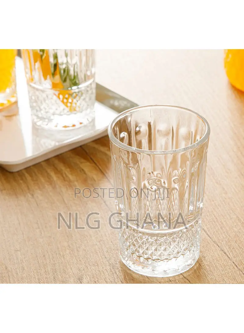6 PCS 180ml Silva Water Glass Set - Transparent. Ehx1232