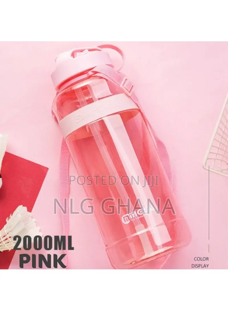 2000ml Large Capacity Sports Straw Water. Bottle. Tvx14628