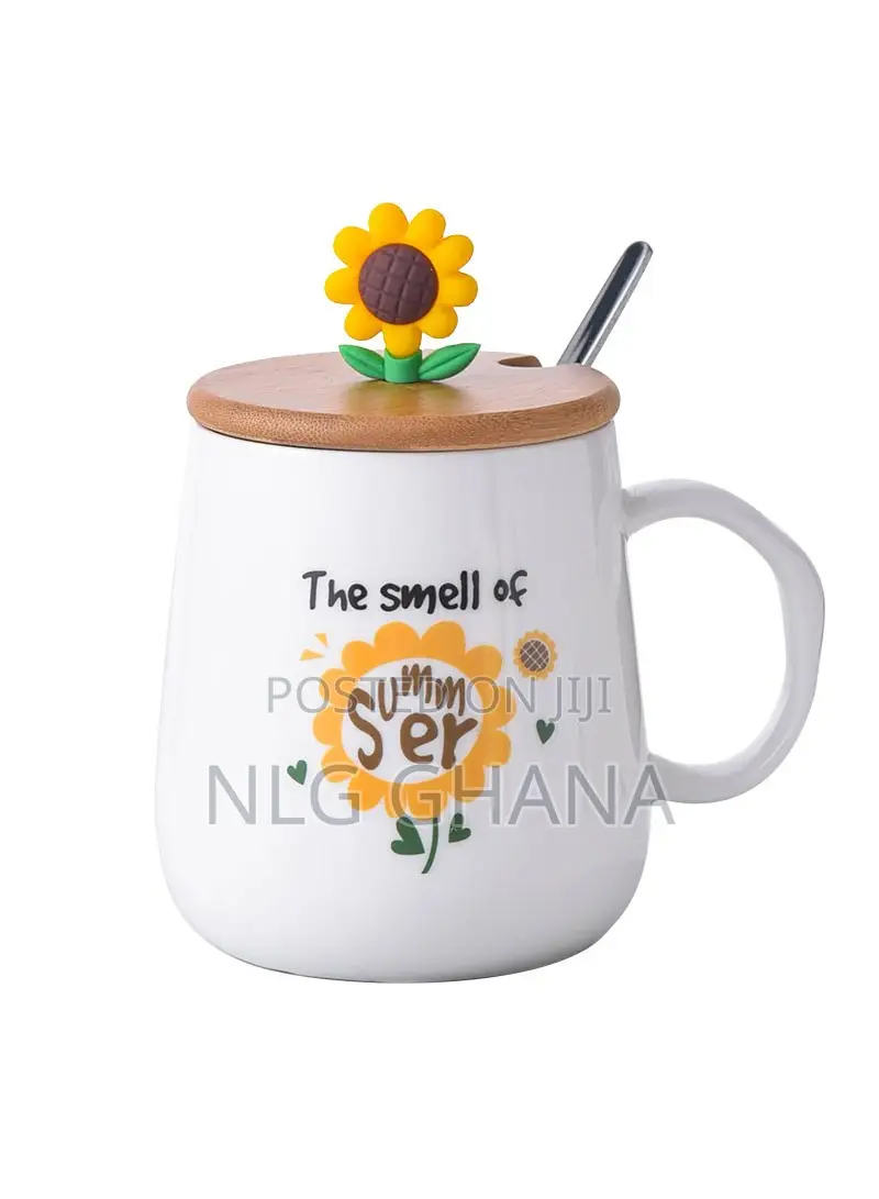 320ml Ceramic Sunflower Mug. Ghx1568