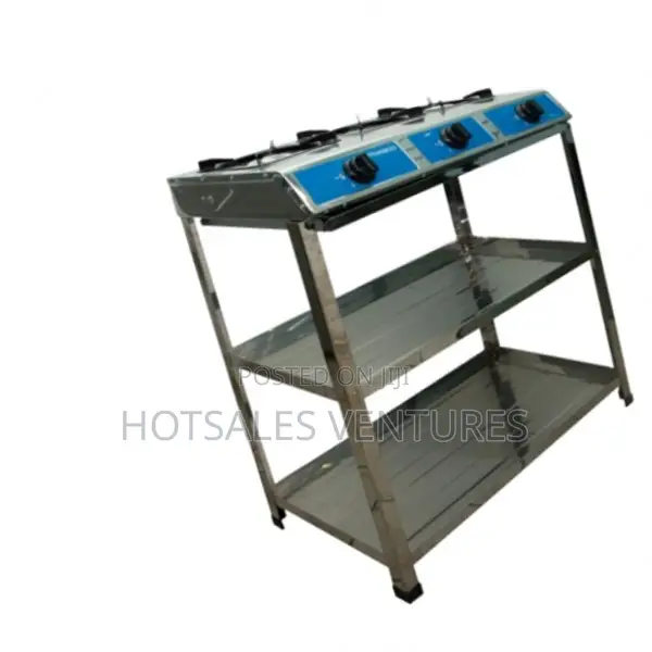 Ultimate Nasco 3 Burner Gas Stove Silver - Nasgs-K332fs