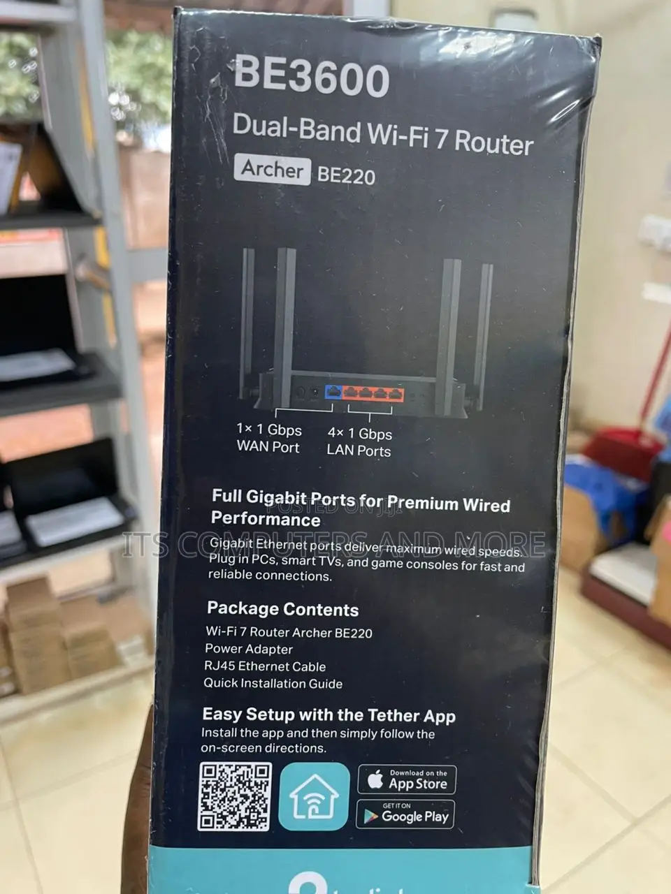 Archer Be220 Be3600 Dual-Band Wi-Fi 7 Router