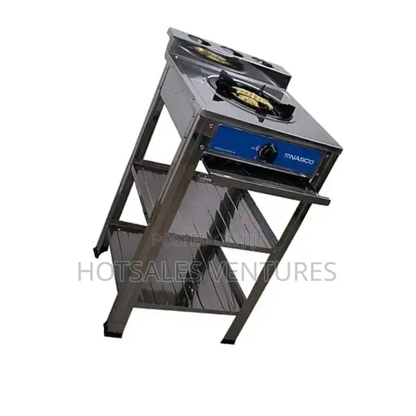 Ultimate Nasco 1 Burner Gas Stove 2 Shelve - Nasgs-K1css-Si