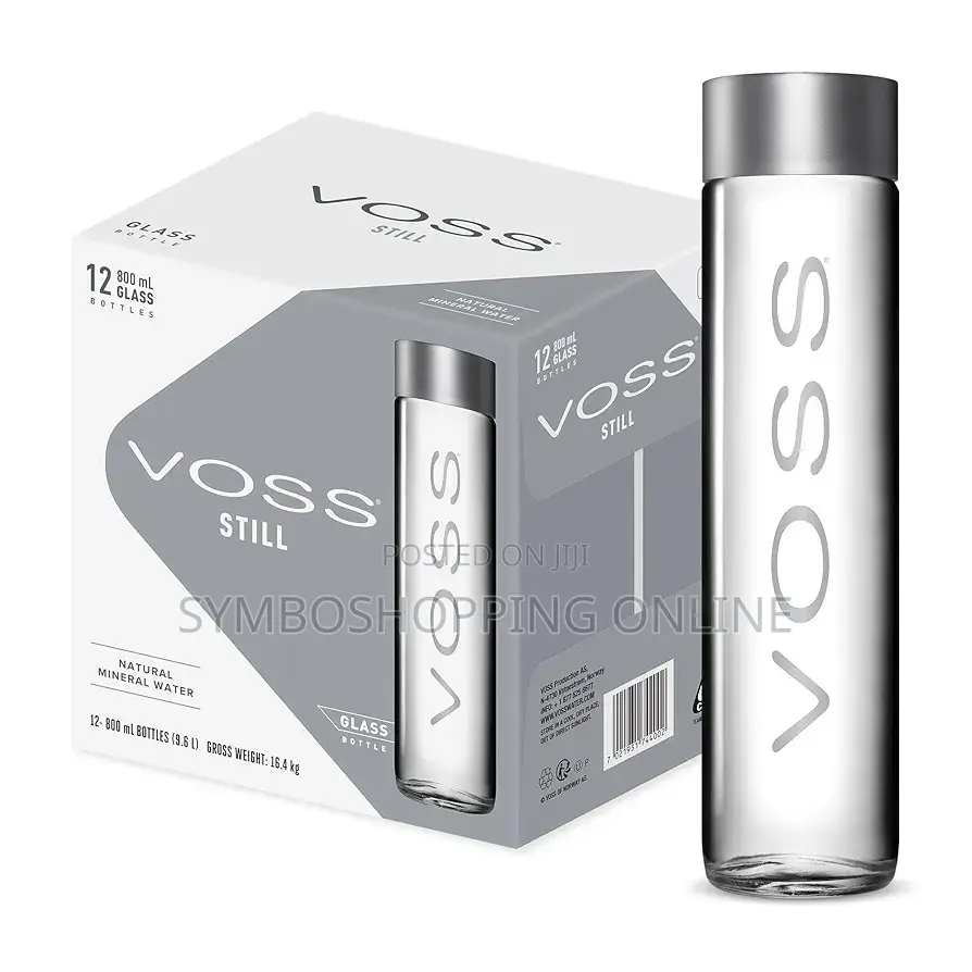 Voss Natural Mineral Water, 375ml X12 Still Glass Bottles
