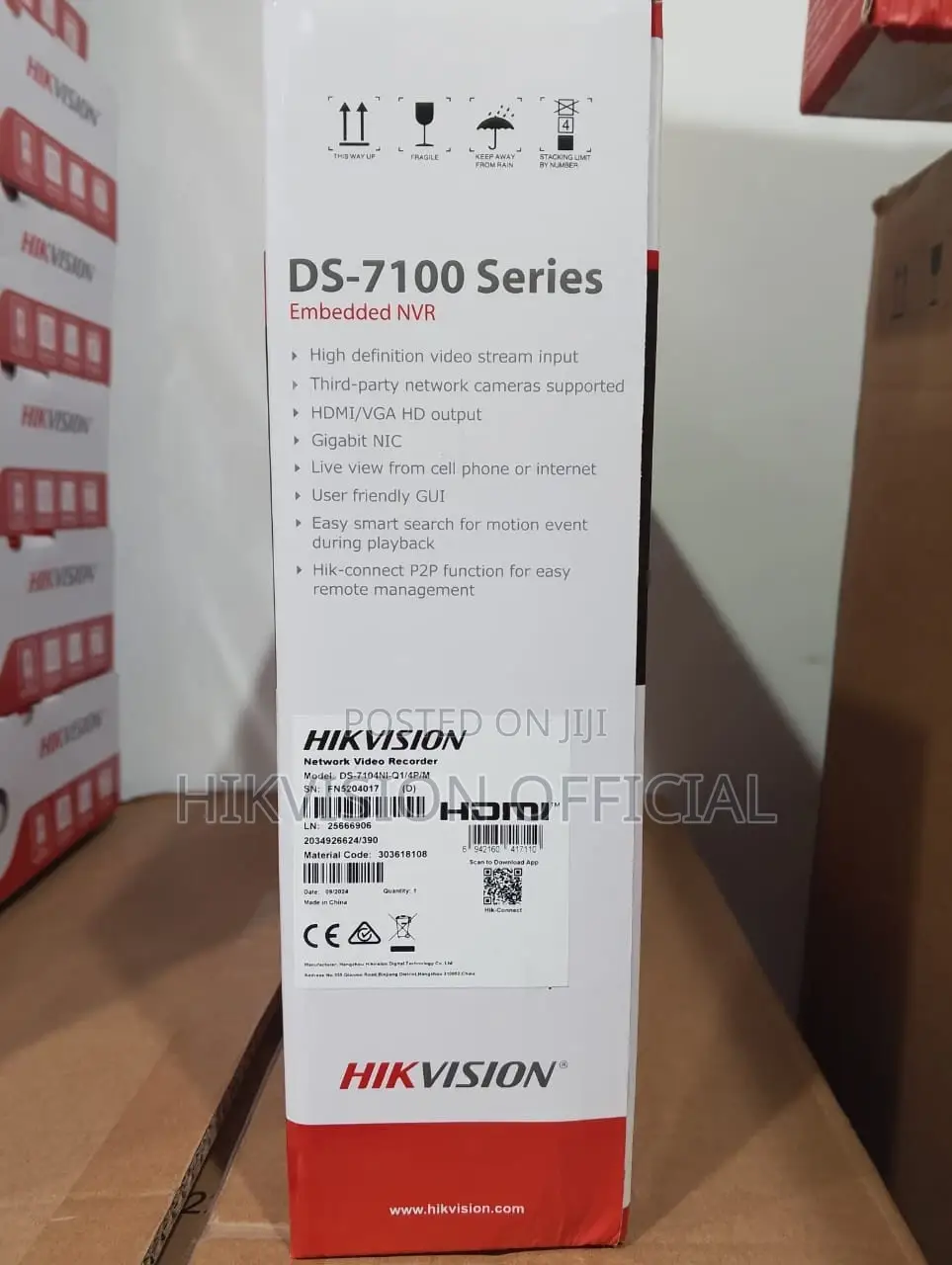 Ds-7104ni-Q1/4p/M NVR 4 Ch Poe Ni