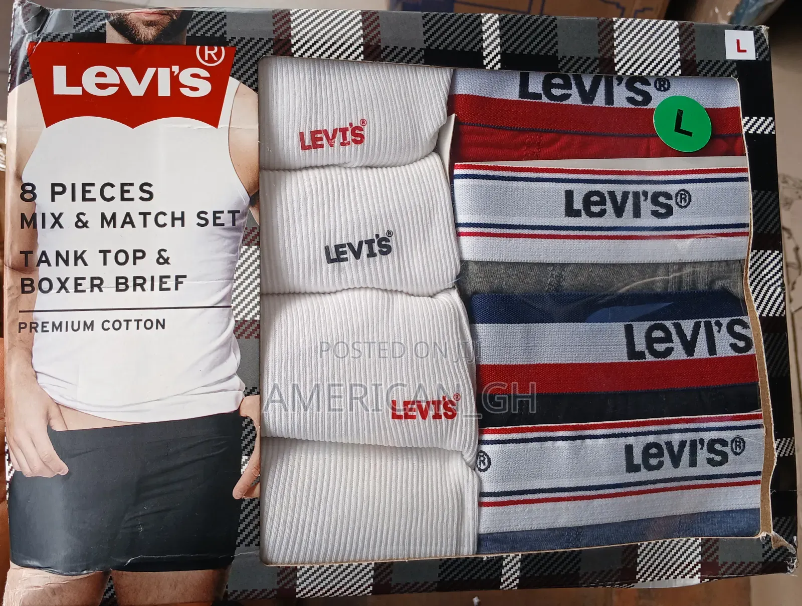 Levi's Mix and Match Set, 8 Pack(L)