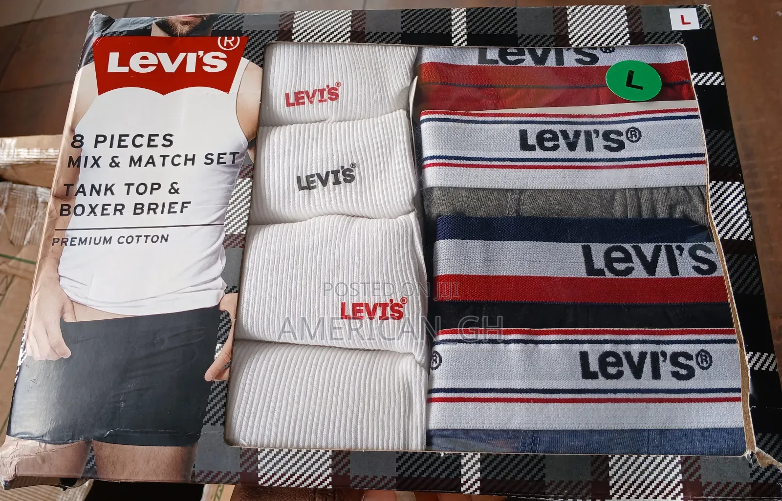 Levi's Mix and Match Set, 8 Pack(L)
