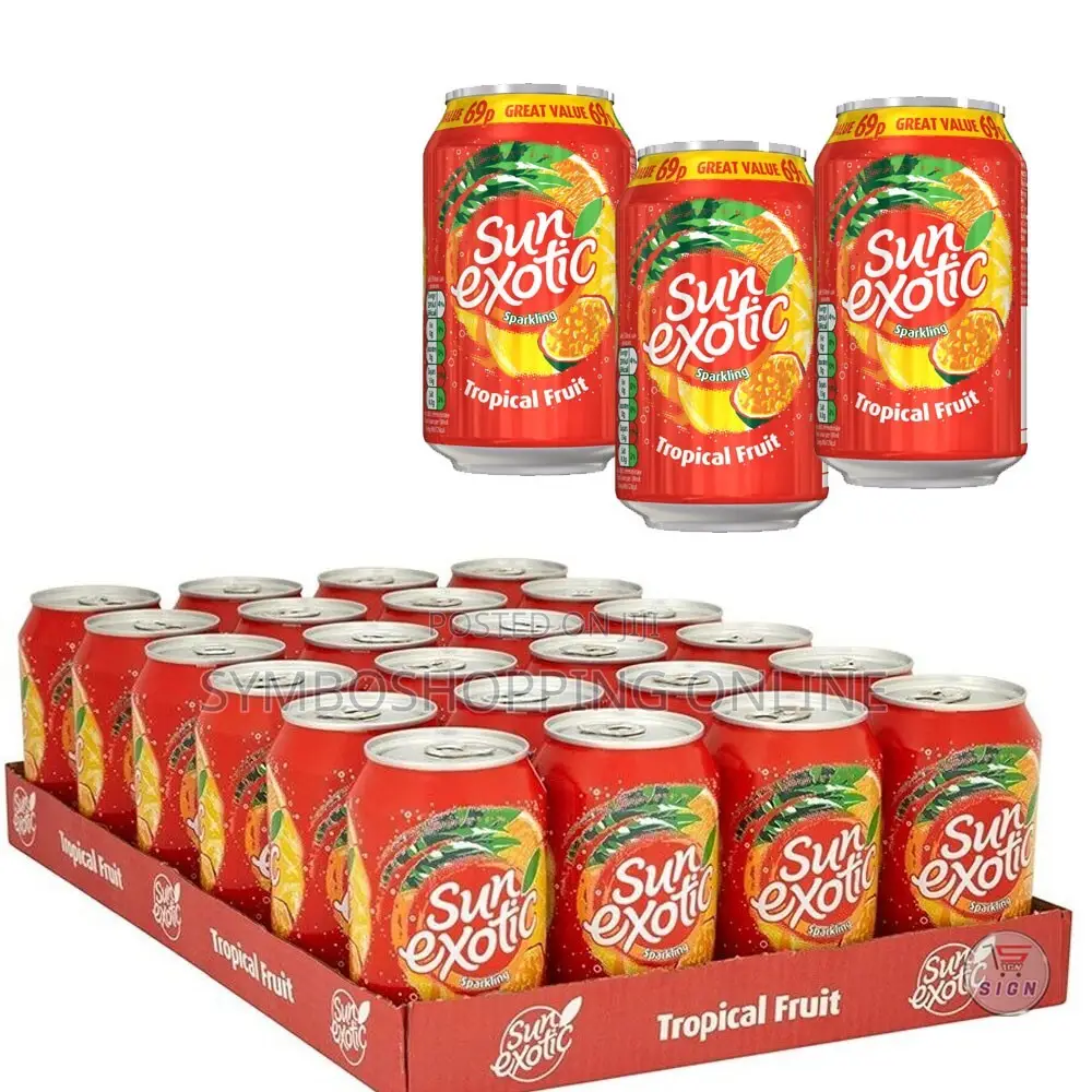 Sun Exotic Sparkling Tropical Fruit - 330ml×24 Pack