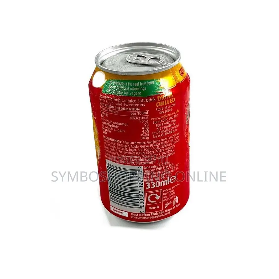 Sun Exotic Sparkling Tropical Fruit - 330ml×24 Pack