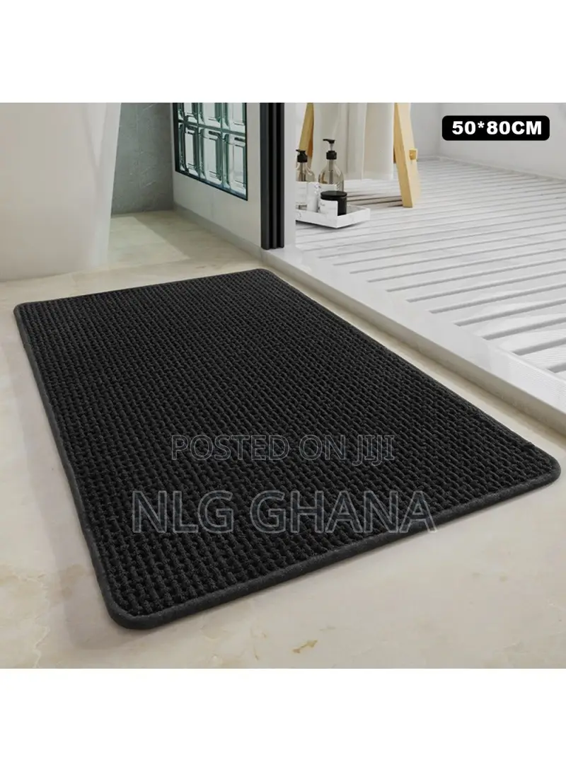 Chenille Bath Mat Water Absorbent Non Slip. Tvx28395