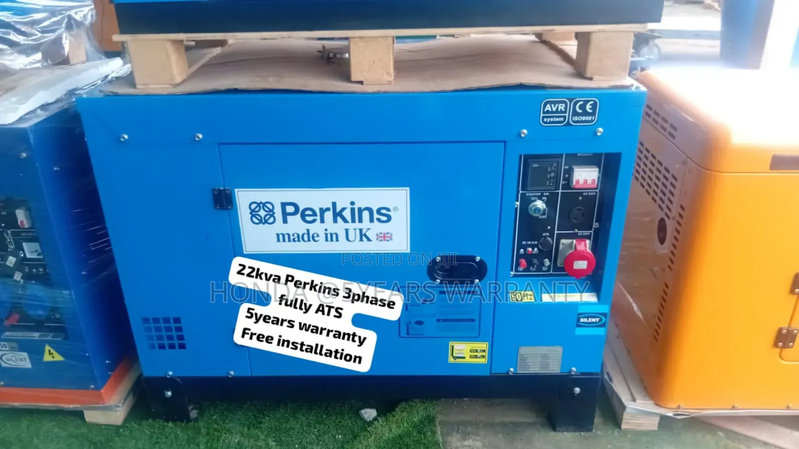 Commercial Grade Power Perkins 3phase 22kva Generator 3phase