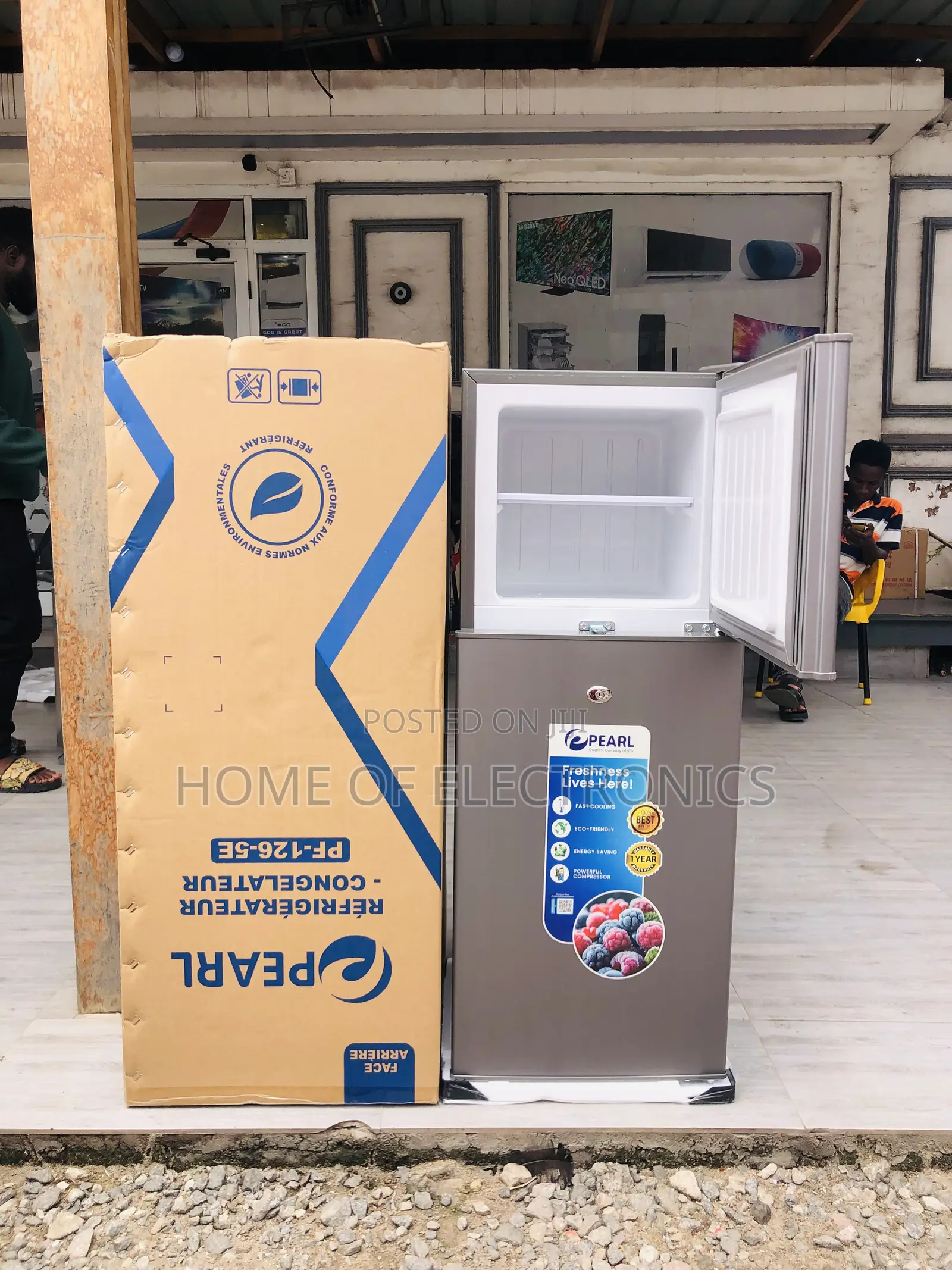 Inside Condenser Pearl 80l Tabletop Double Door Fridge