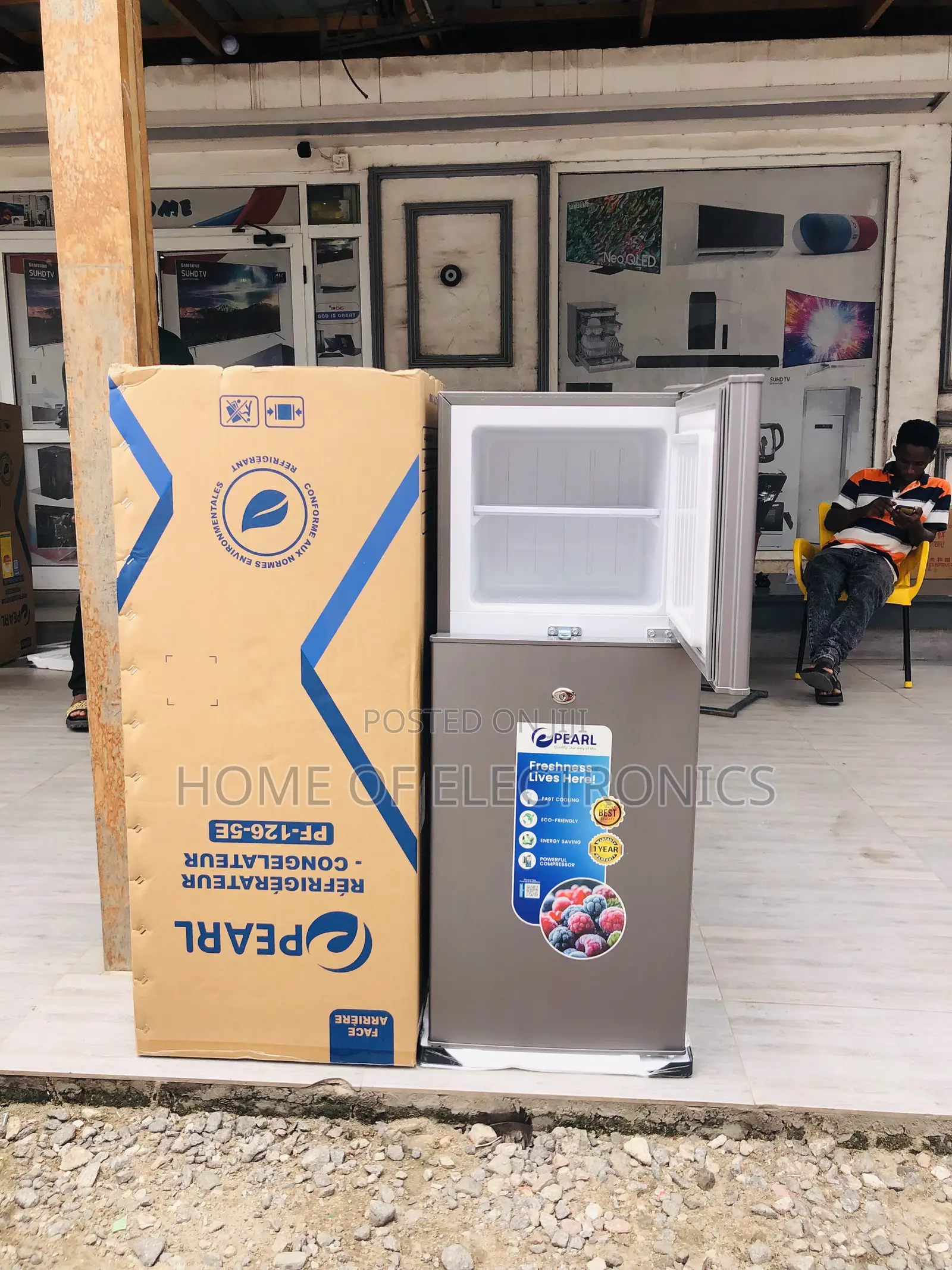 Fast Cooling Pearl 80 Liters Double Door Tabletop Fridge