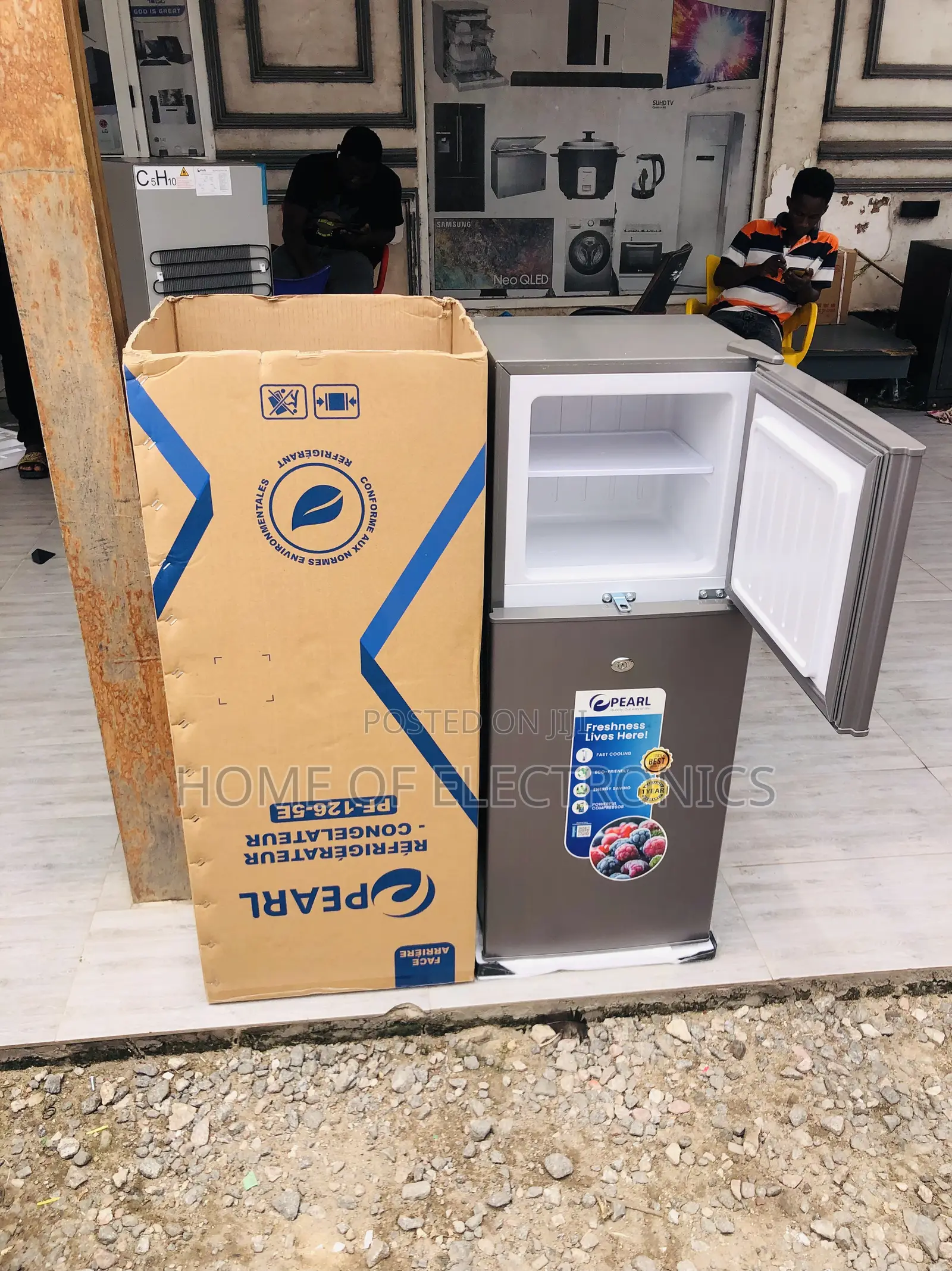 Plenty in Stock 80 Liters Pearl Double Door Tabletop Fridge