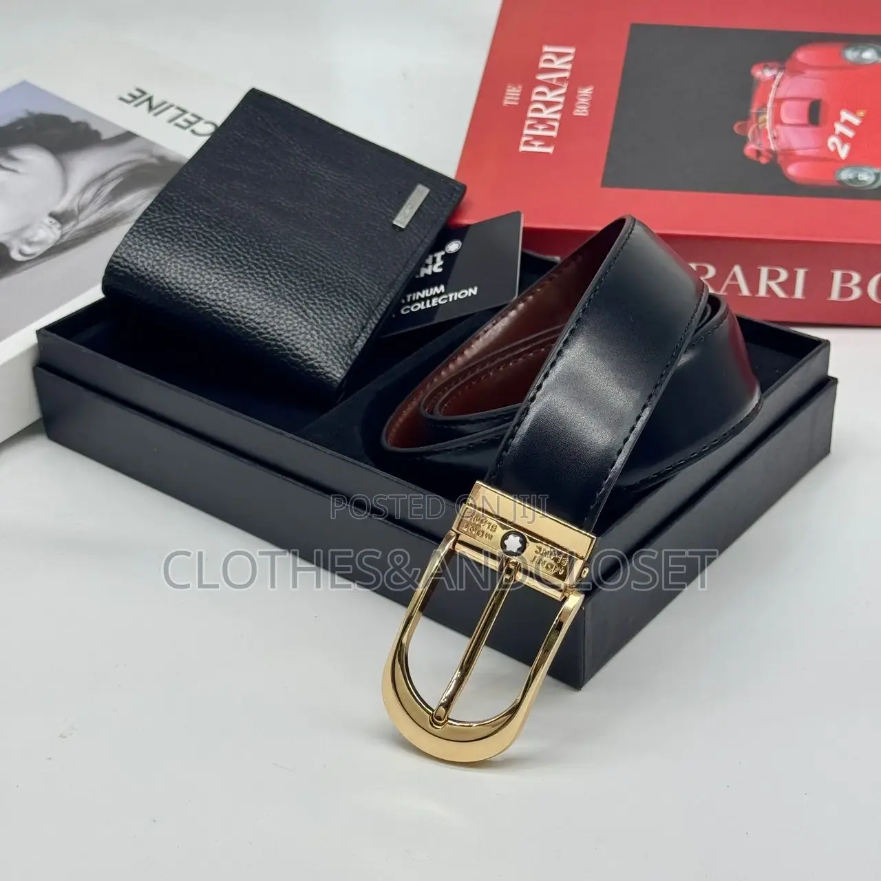 Set of Belt and Wallet