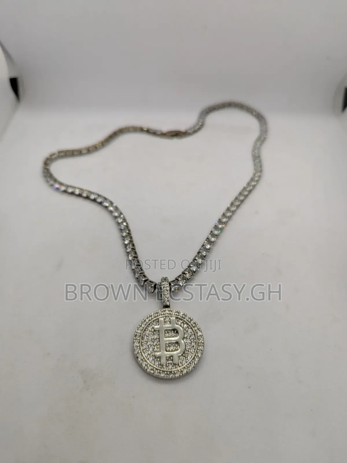 Bitcoin Iced Necklace