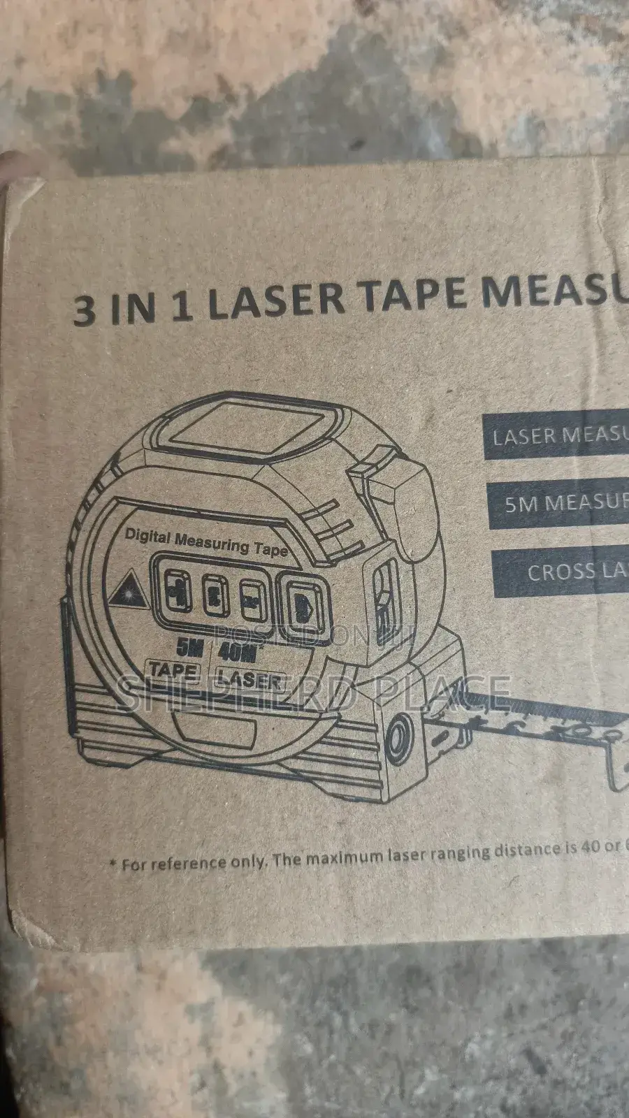Digital Laser Tape 3 In 1 40m, Volume, Distance