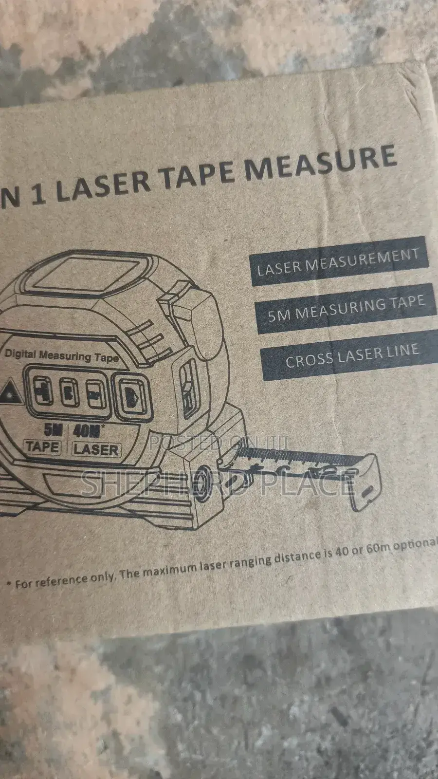 Digital Laser Tape 3 In 1 40m, Volume, Distance