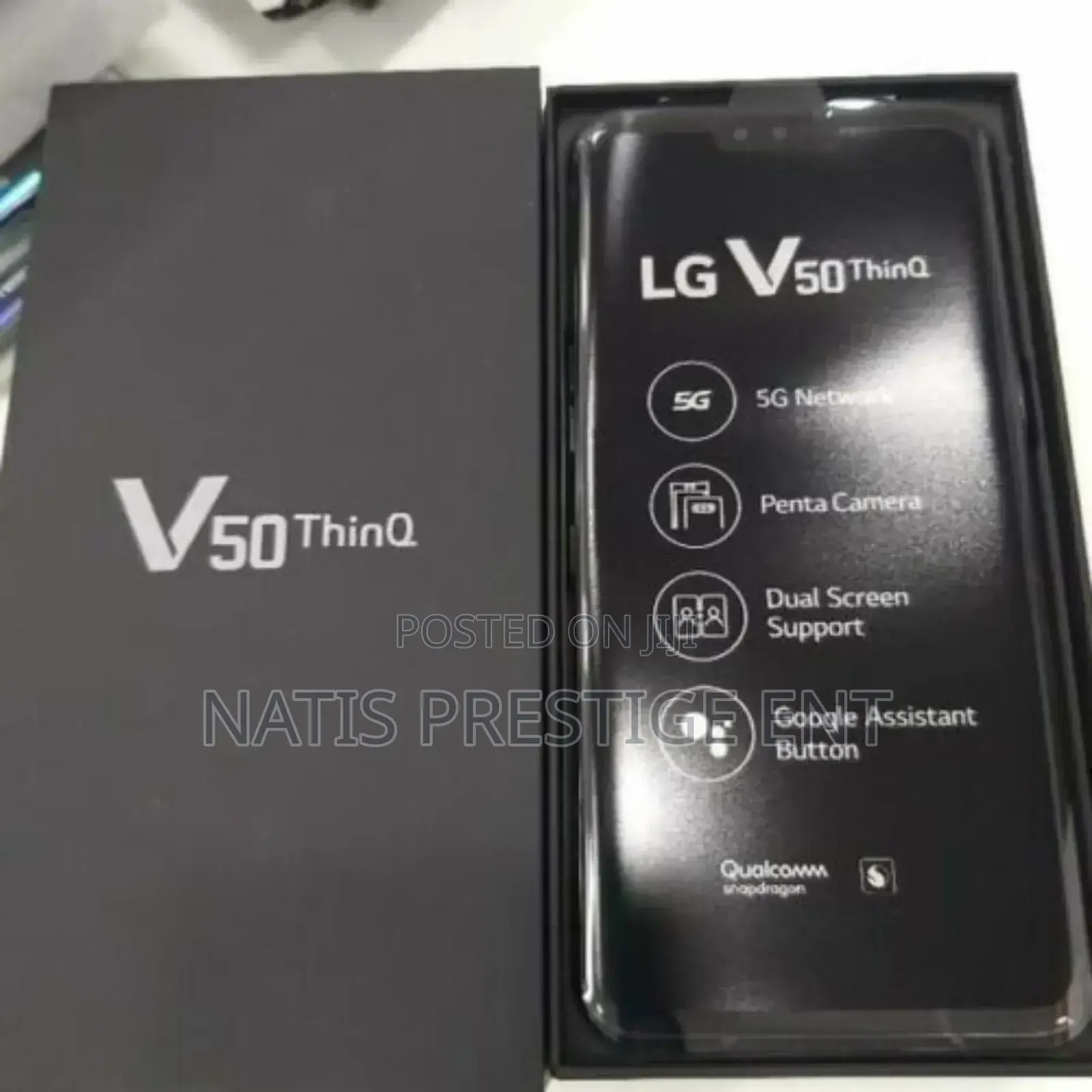 New LG V50 ThinQ 128 GB Black