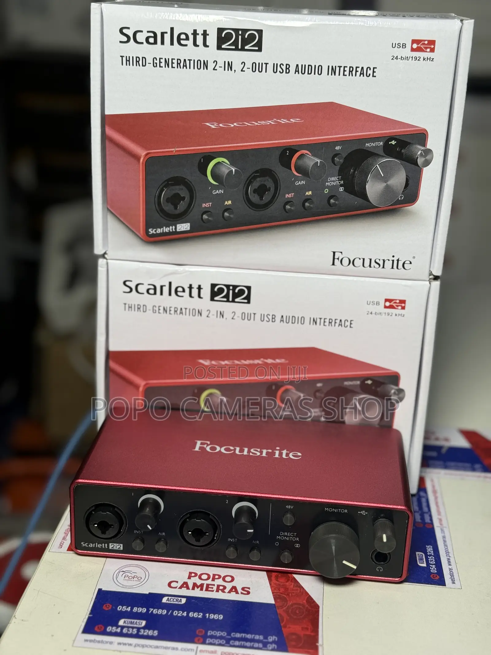 Focusrite Scarlett 2i2 3rdgen 2-In,2-Out Usb Audio Interface