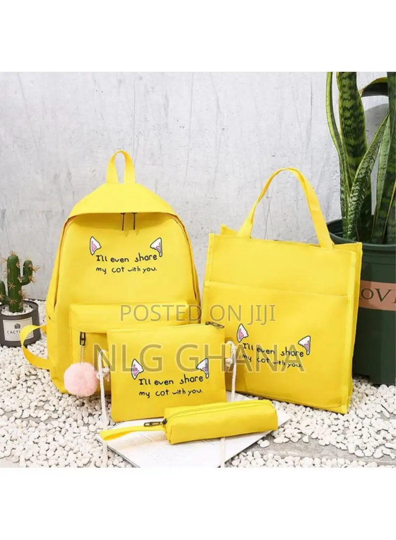 4pcs Casual Student School Backpack Set Tote. Tvx27690