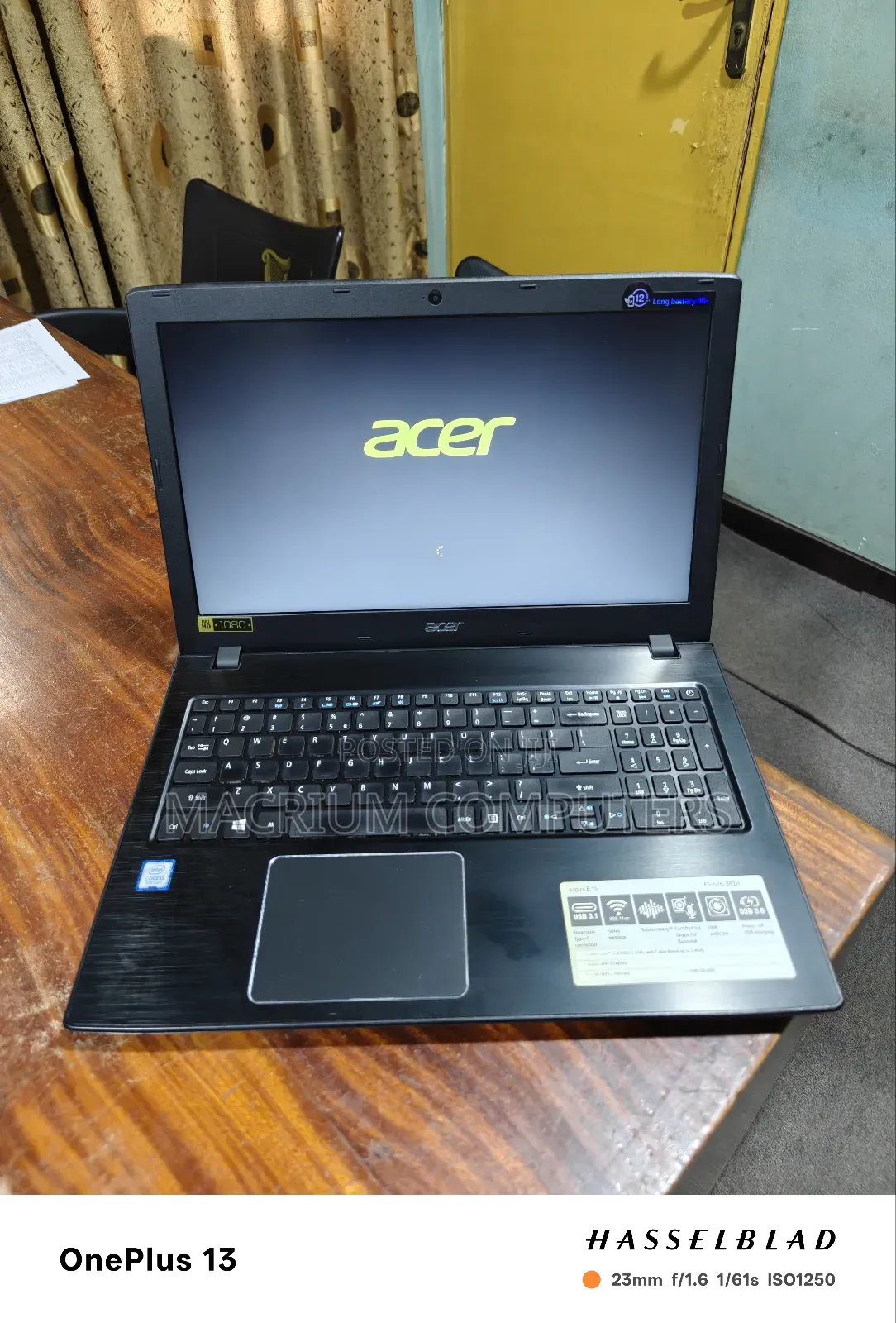 Laptop Acer Aspire E5-576 6GB Intel Core I3 SSD 256GB