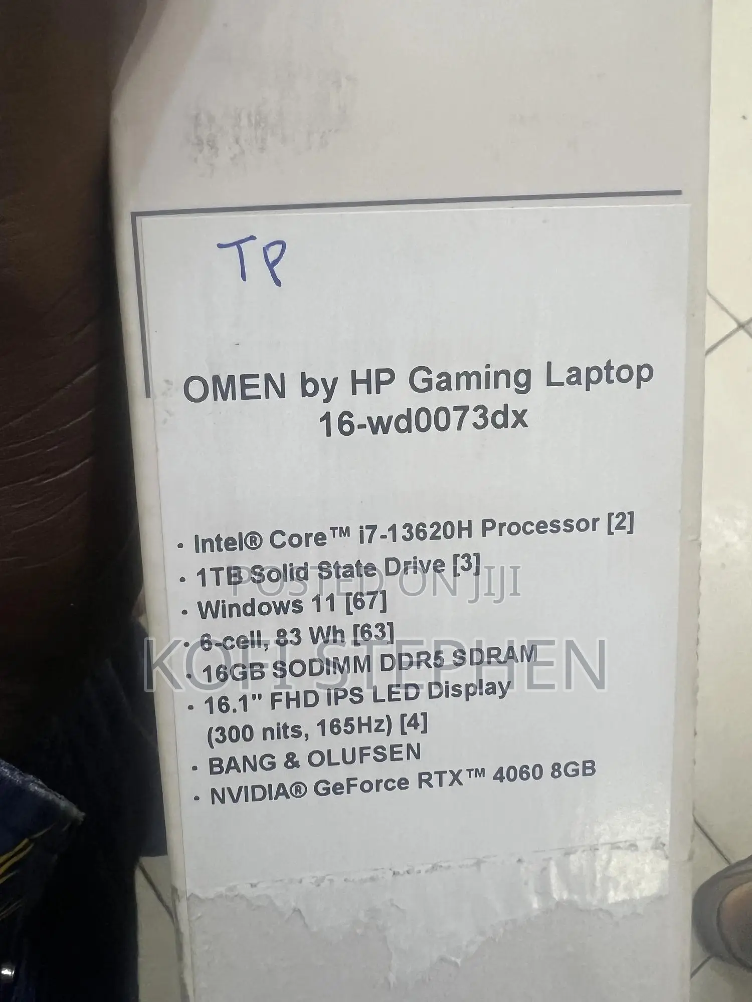 New Laptop HP Omen 16 16GB Intel Core I7 SSD 1T