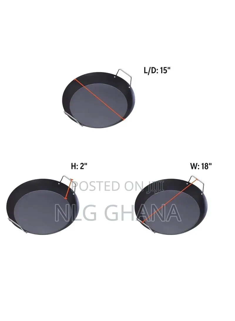 15" Round Carbon Steel Nonstick Pan. Ghx6246