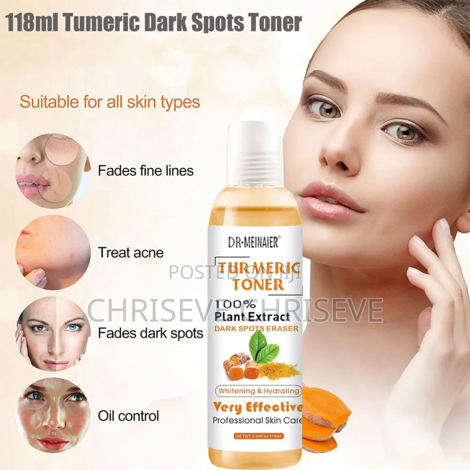 Tumeric Face and Neck Toner
