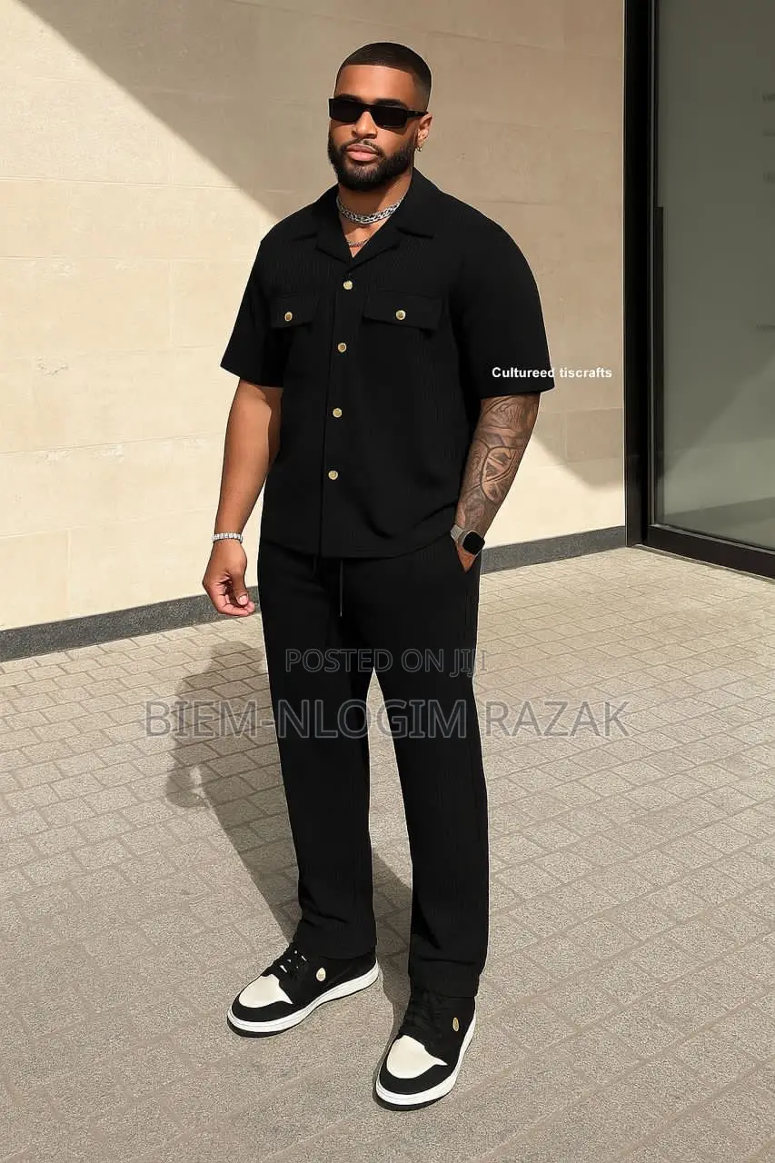 High Quality Turkish Black Men Top N Down Available in Stock