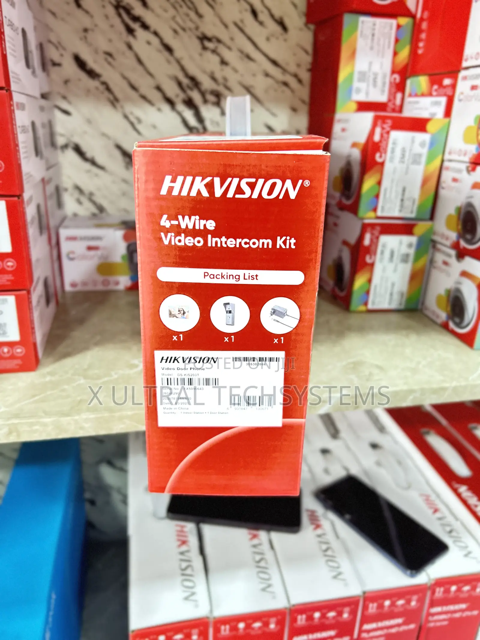 4-wire Video Intercom Kit Ds-kis203t