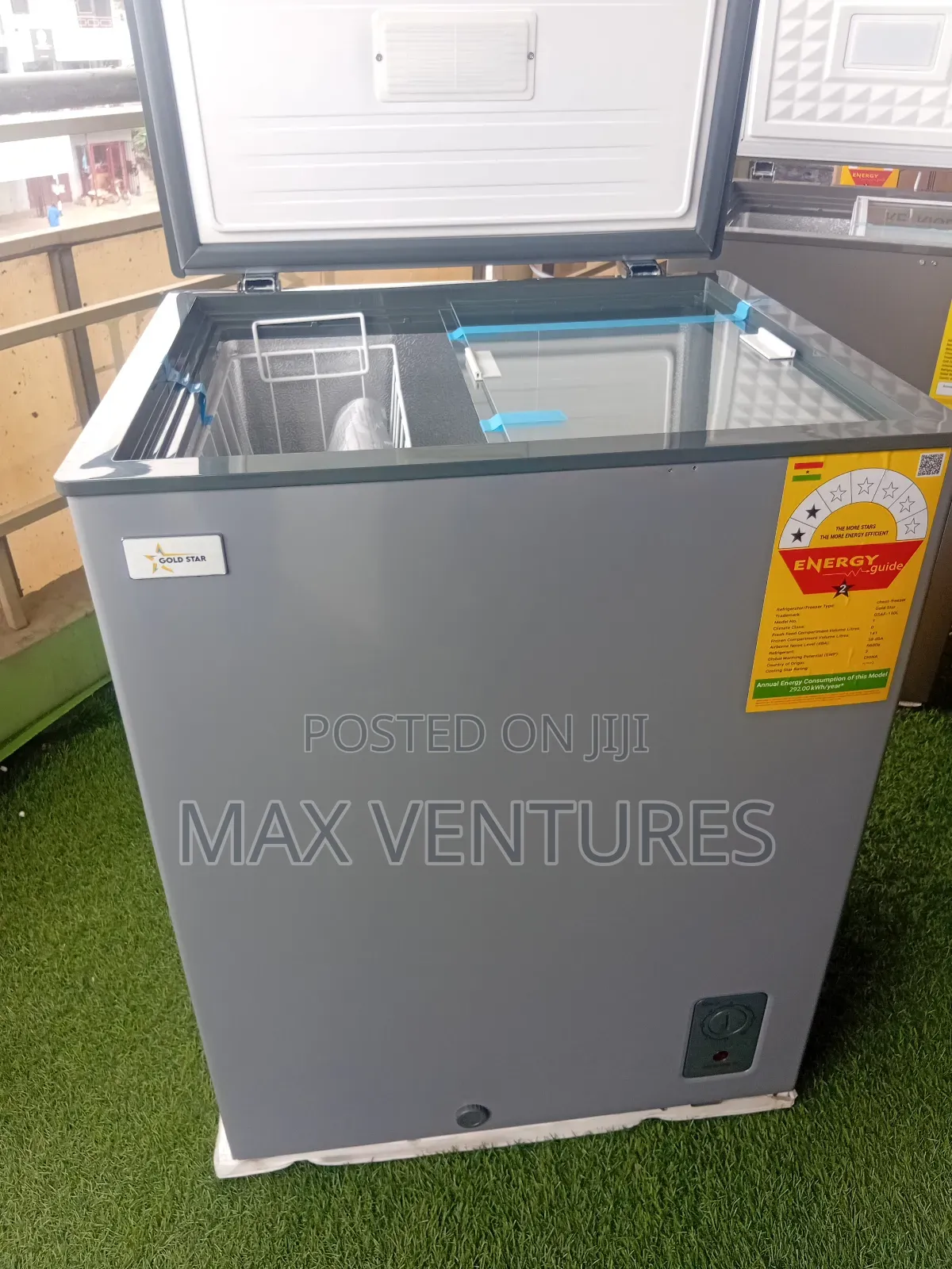 Colourful Gold Star Chest Freezer Gsaf-150l System Set
