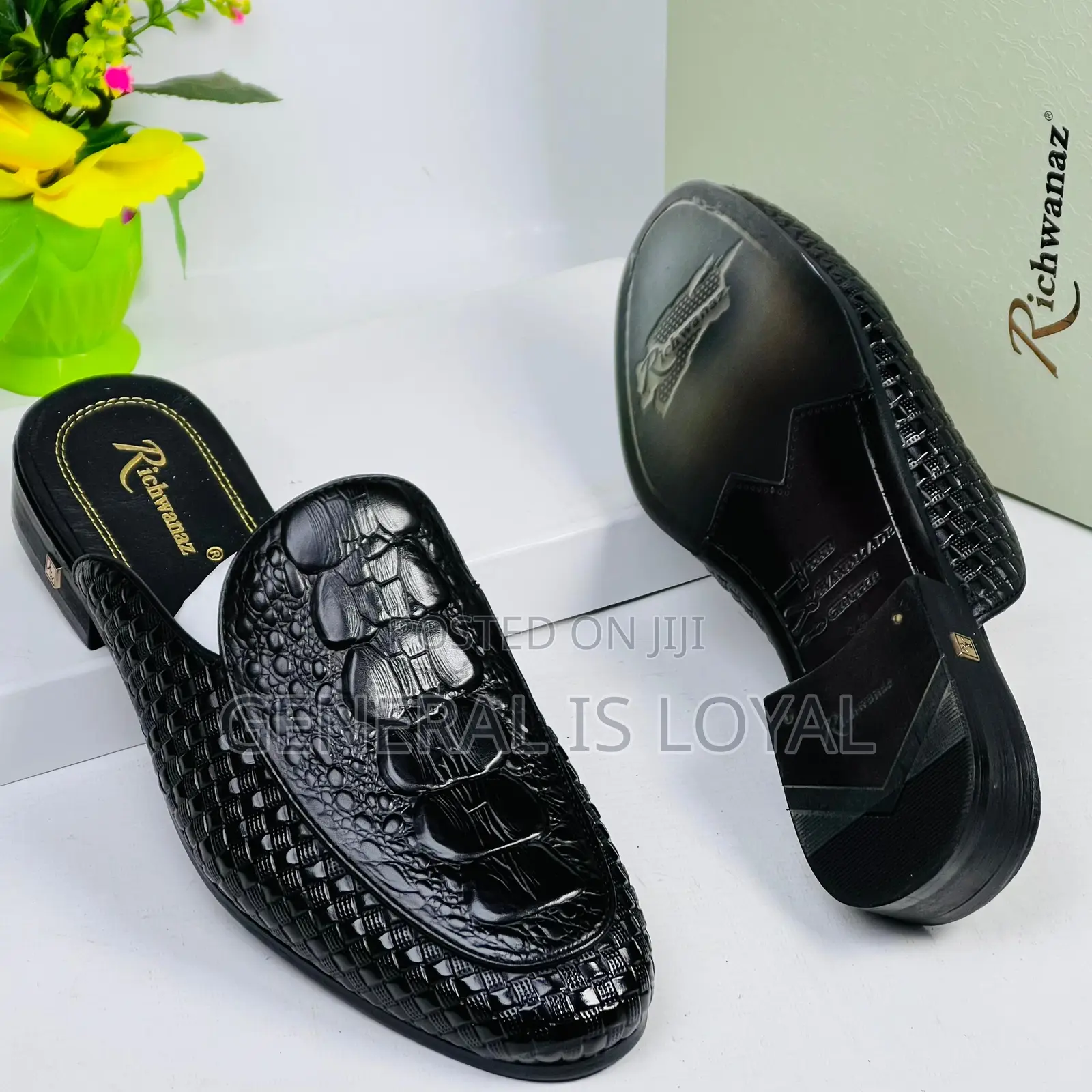Richwanz Halfshoe Croc Leather