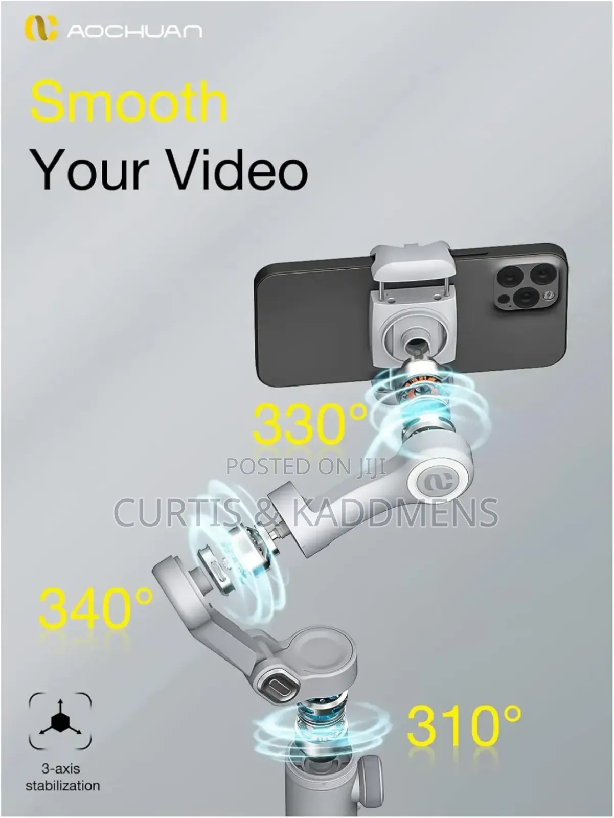 Aochuan Smart X Pro 3-Axis Gimbal Stabilizer for Phones
