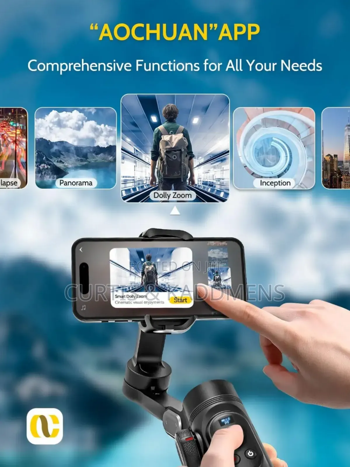 Aochuan Smart X Pro 3-Axis Gimbal Stabilizer for Phones