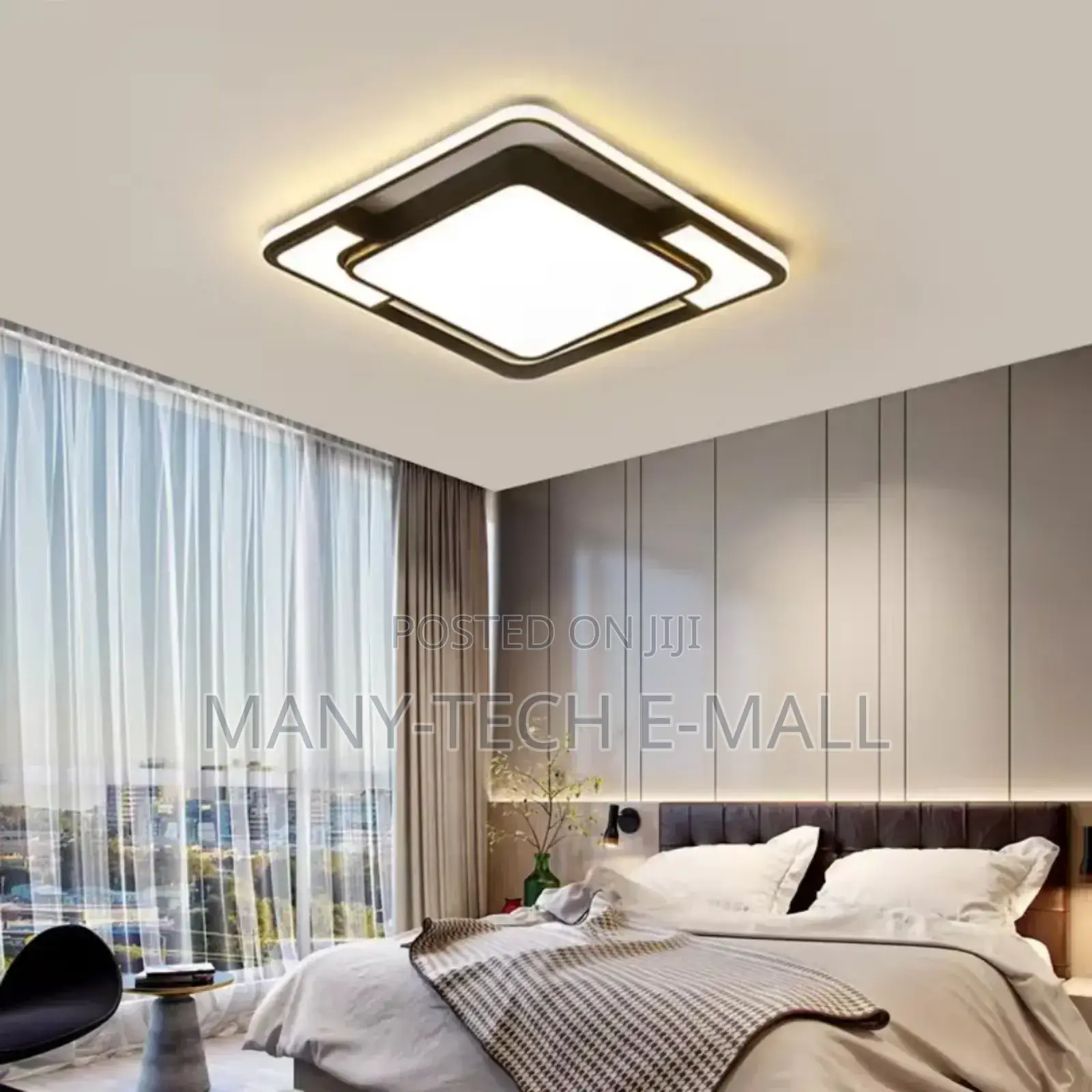 Square Luxurious Modern Ceiling Light.