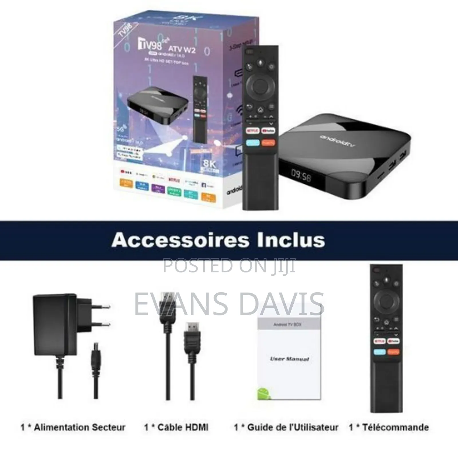 Android 14 Tv Box / Set Up Box 4gb Ram 64gb Storage