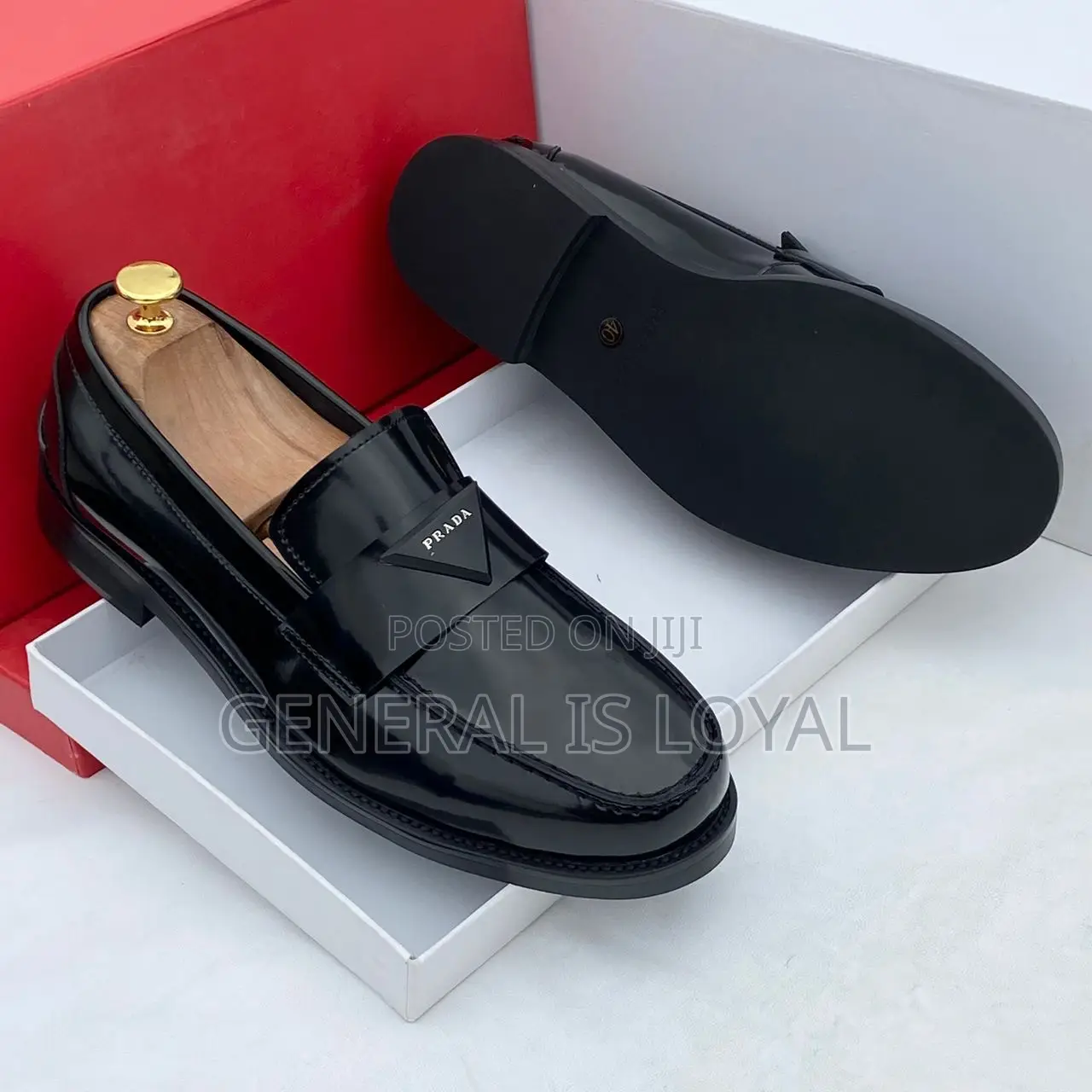 Prada Black Men Shoe