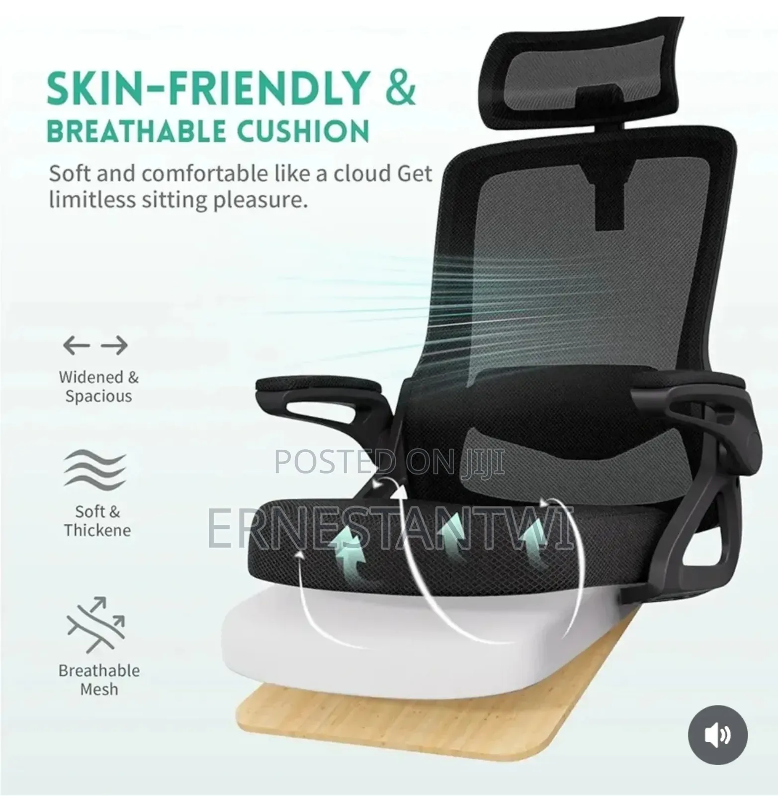 Breathable Ergonomic Office Chair From Uk