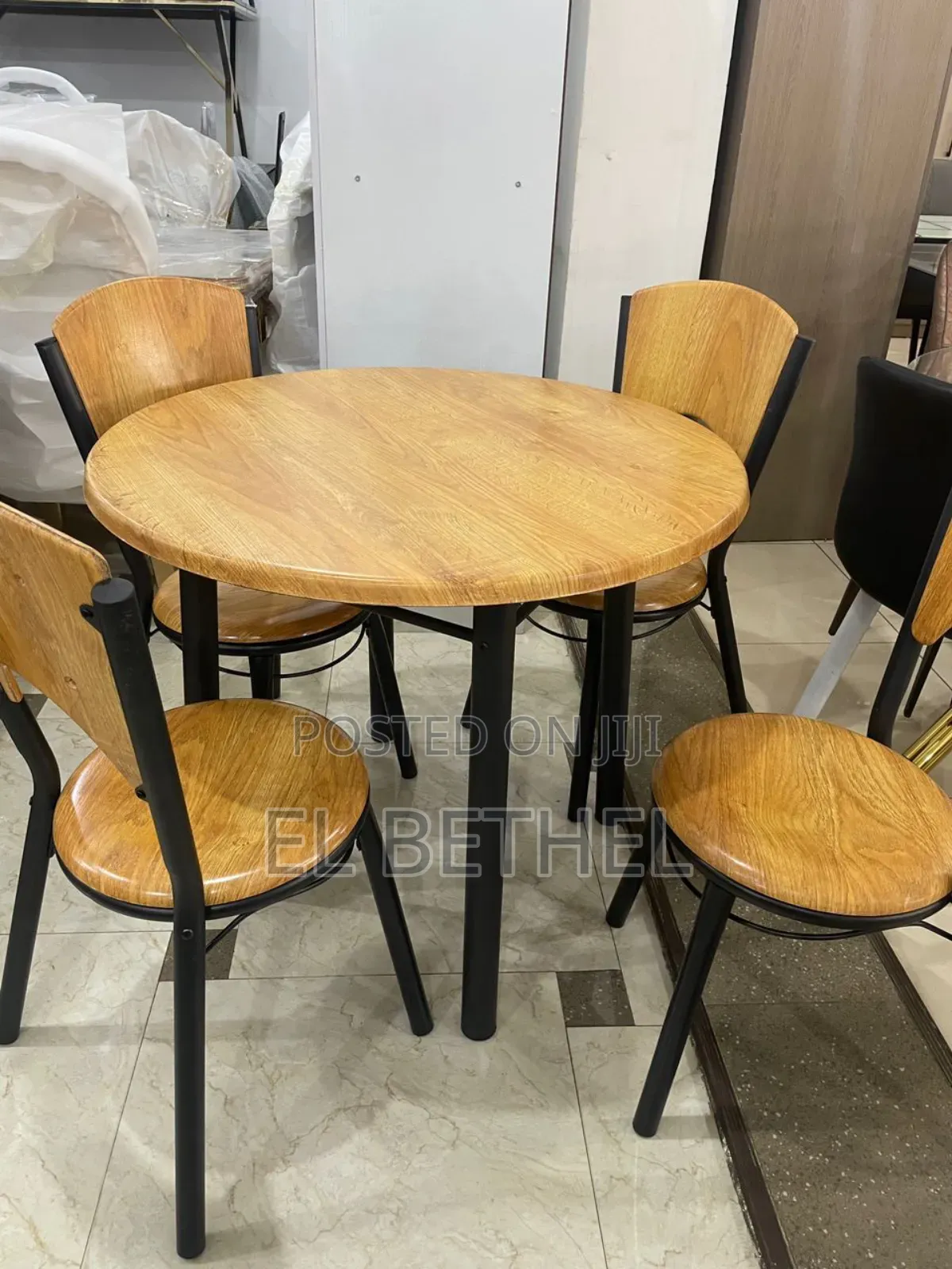 Dining Table and Chairs in Beli Wood