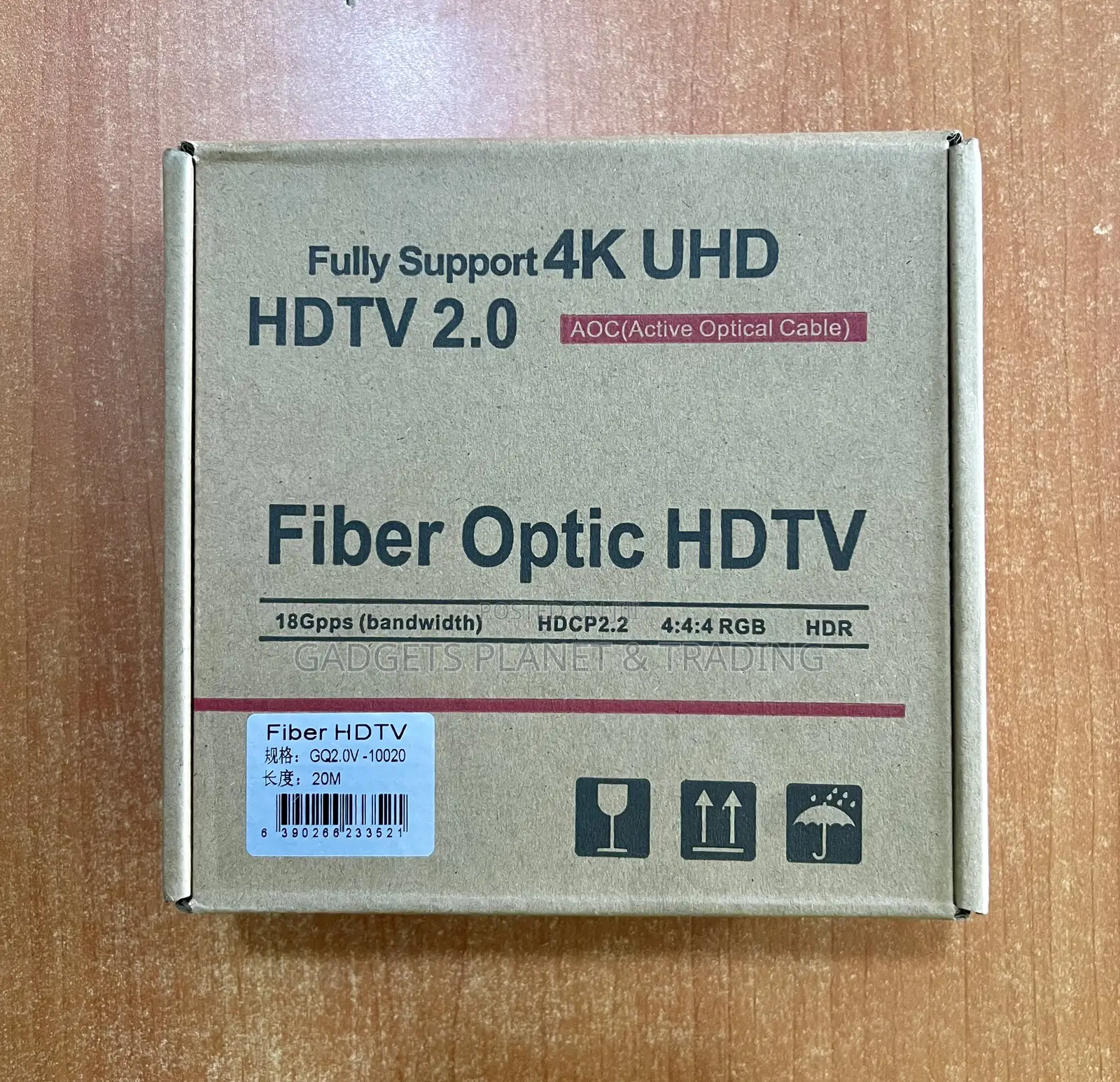 Fibre Optic Uhd Hdmi Active Optical Cable - 20m