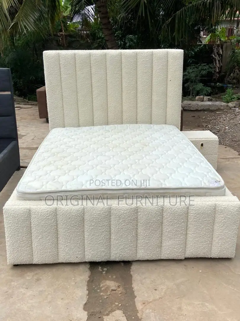 Double Bed Frame Mattress and Side Drawer